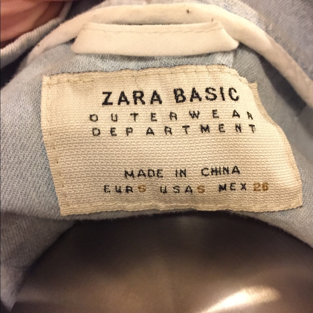 ZARA denim shirt/jacket! Snap buttons light wash - Picture 4 of 6